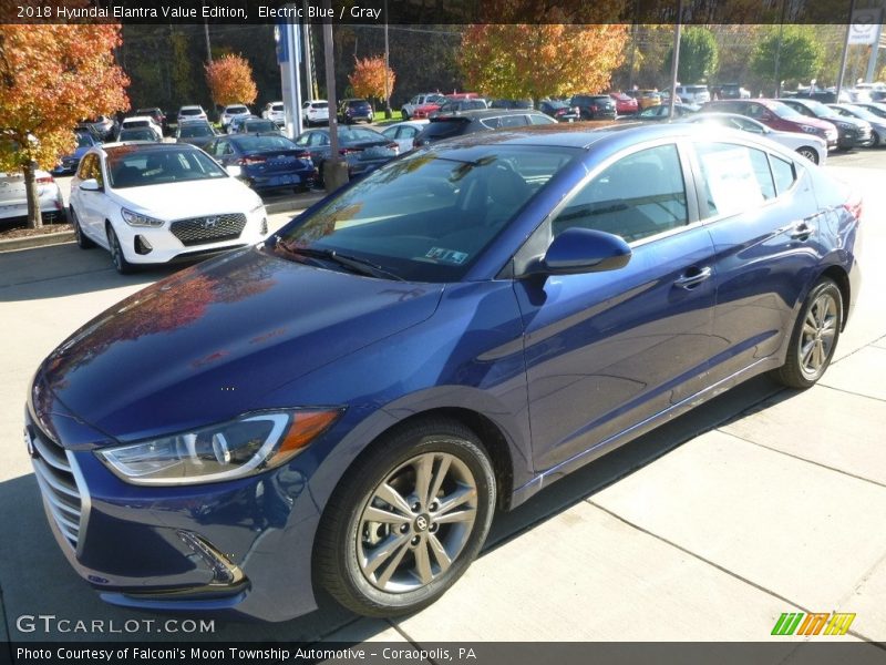 Electric Blue / Gray 2018 Hyundai Elantra Value Edition
