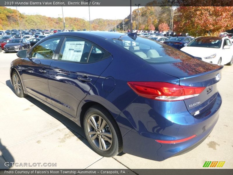 Electric Blue / Gray 2018 Hyundai Elantra Value Edition