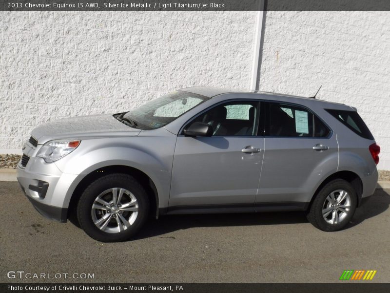 Silver Ice Metallic / Light Titanium/Jet Black 2013 Chevrolet Equinox LS AWD