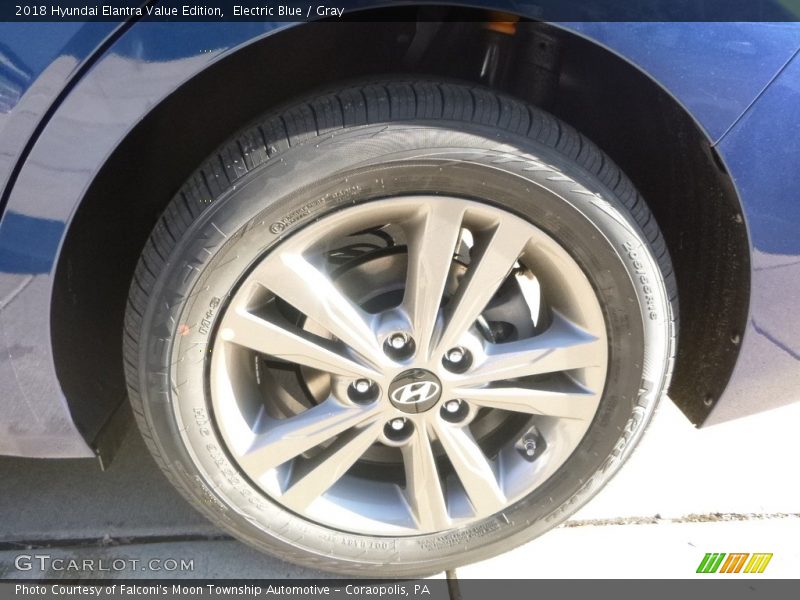 Electric Blue / Gray 2018 Hyundai Elantra Value Edition