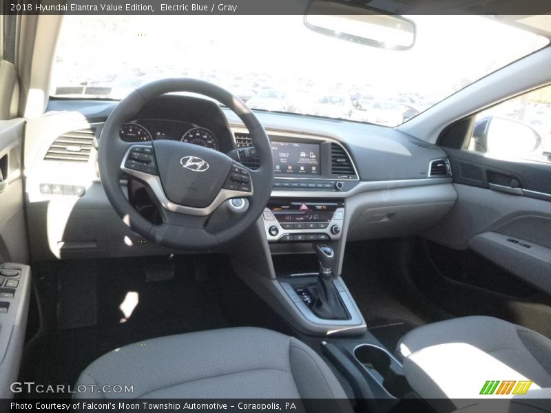 Electric Blue / Gray 2018 Hyundai Elantra Value Edition