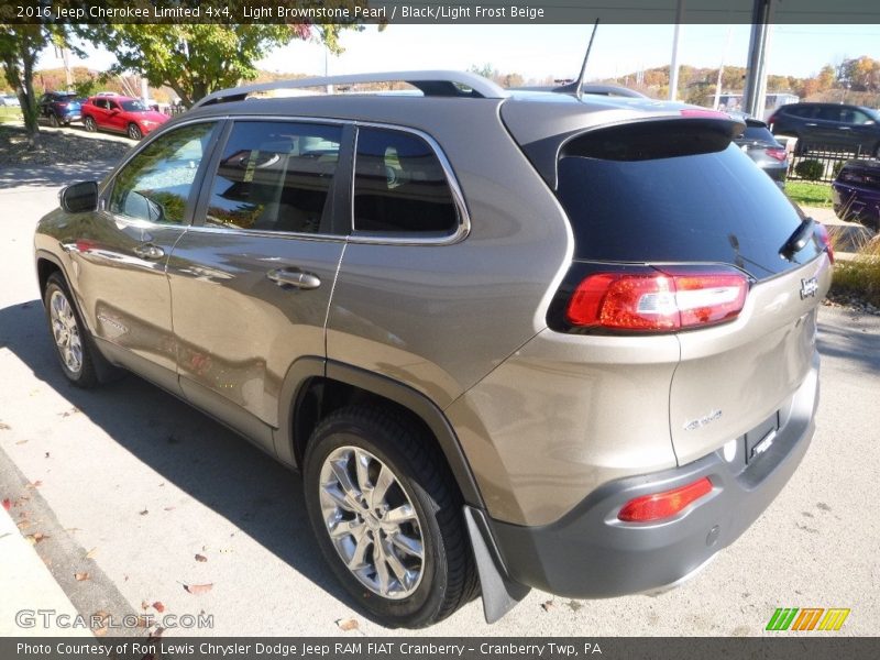 Light Brownstone Pearl / Black/Light Frost Beige 2016 Jeep Cherokee Limited 4x4