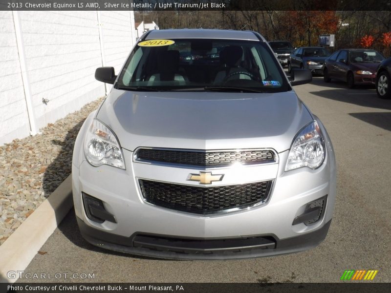 Silver Ice Metallic / Light Titanium/Jet Black 2013 Chevrolet Equinox LS AWD