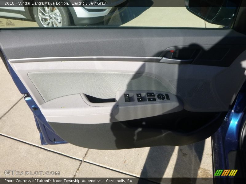 Electric Blue / Gray 2018 Hyundai Elantra Value Edition