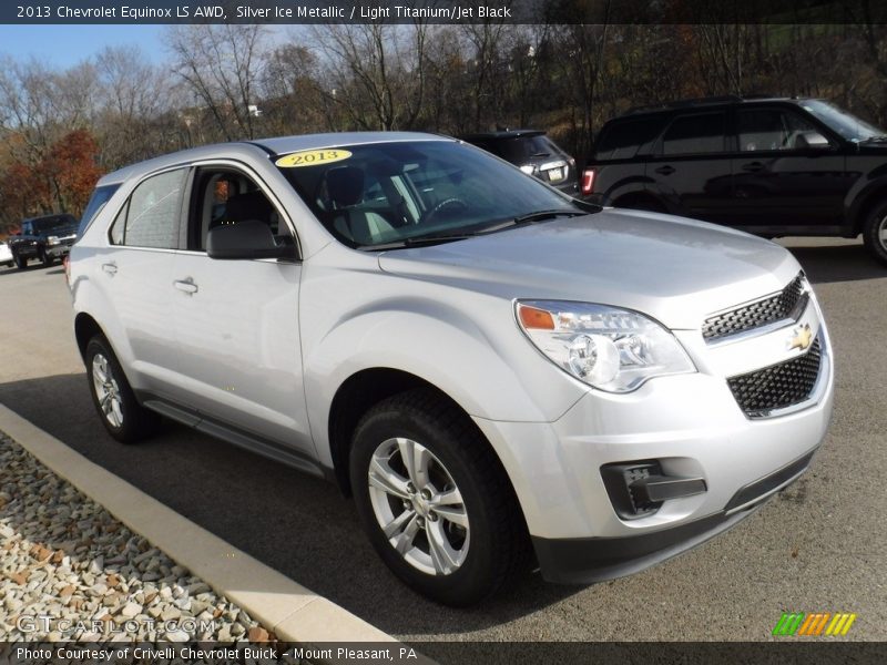 Silver Ice Metallic / Light Titanium/Jet Black 2013 Chevrolet Equinox LS AWD