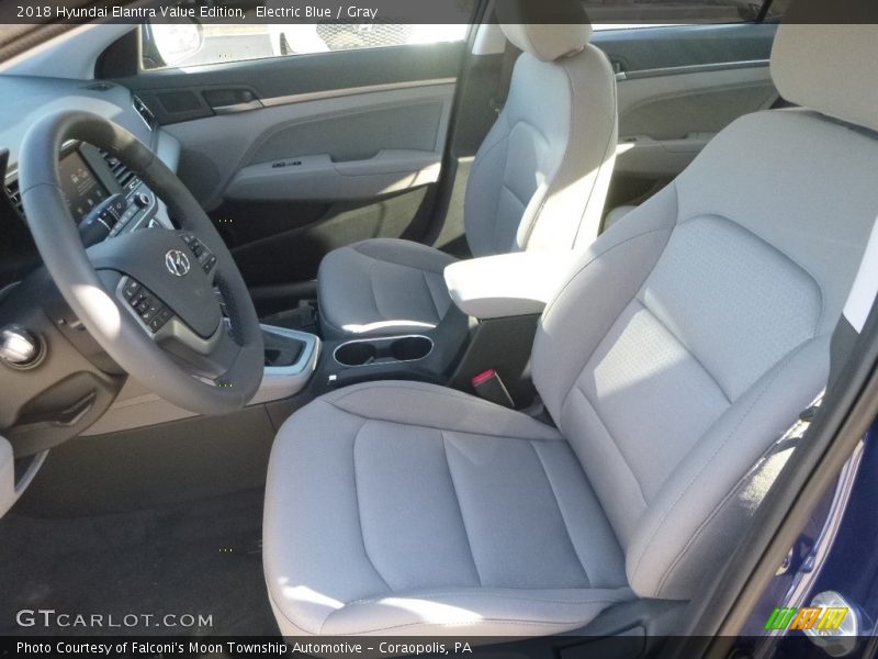 Electric Blue / Gray 2018 Hyundai Elantra Value Edition