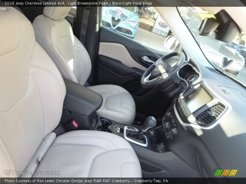Light Brownstone Pearl / Black/Light Frost Beige 2016 Jeep Cherokee Limited 4x4