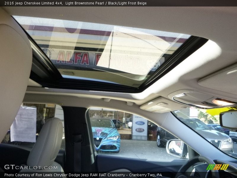 Light Brownstone Pearl / Black/Light Frost Beige 2016 Jeep Cherokee Limited 4x4