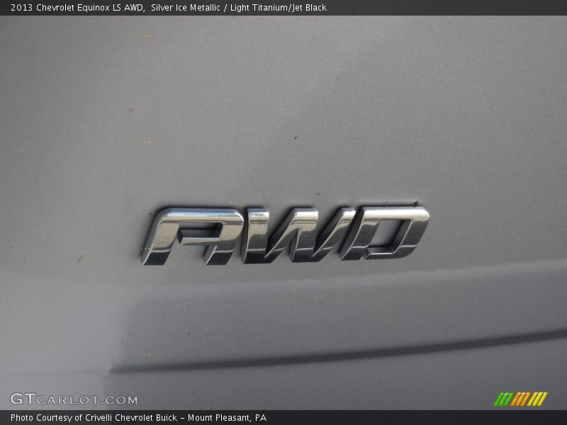 Silver Ice Metallic / Light Titanium/Jet Black 2013 Chevrolet Equinox LS AWD