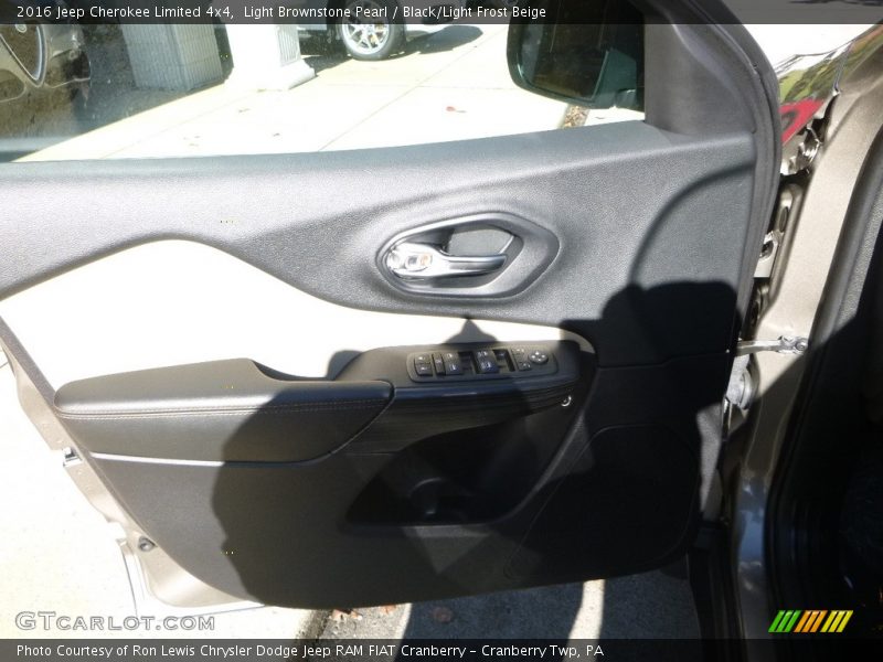 Light Brownstone Pearl / Black/Light Frost Beige 2016 Jeep Cherokee Limited 4x4