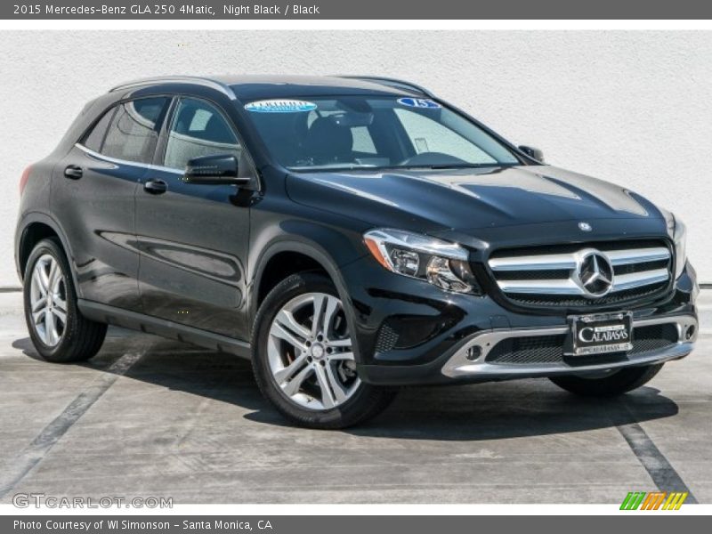 Night Black / Black 2015 Mercedes-Benz GLA 250 4Matic