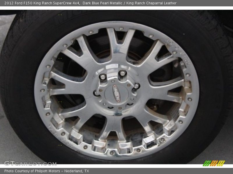 Dark Blue Pearl Metallic / King Ranch Chaparral Leather 2012 Ford F150 King Ranch SuperCrew 4x4