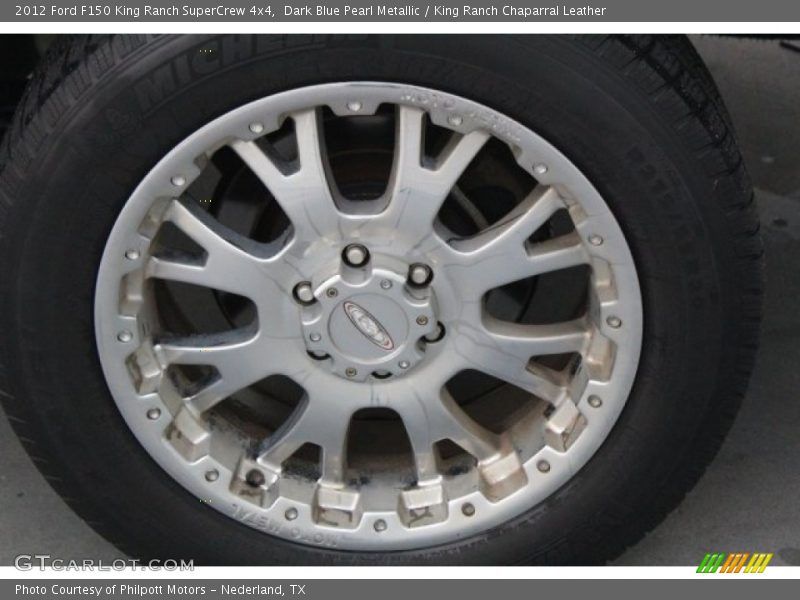 Dark Blue Pearl Metallic / King Ranch Chaparral Leather 2012 Ford F150 King Ranch SuperCrew 4x4