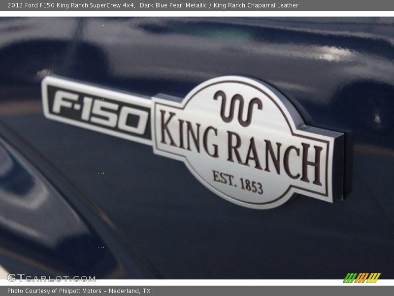 Dark Blue Pearl Metallic / King Ranch Chaparral Leather 2012 Ford F150 King Ranch SuperCrew 4x4