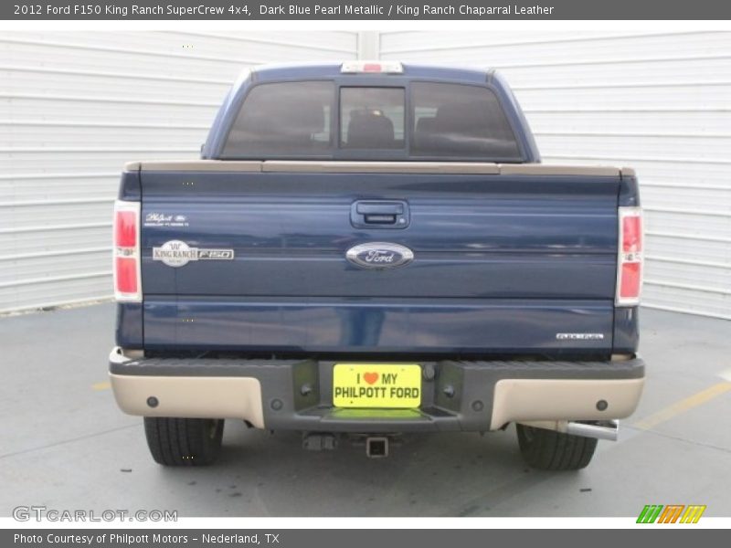 Dark Blue Pearl Metallic / King Ranch Chaparral Leather 2012 Ford F150 King Ranch SuperCrew 4x4