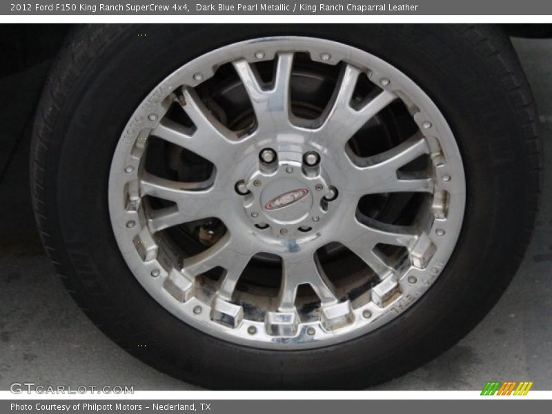 Dark Blue Pearl Metallic / King Ranch Chaparral Leather 2012 Ford F150 King Ranch SuperCrew 4x4
