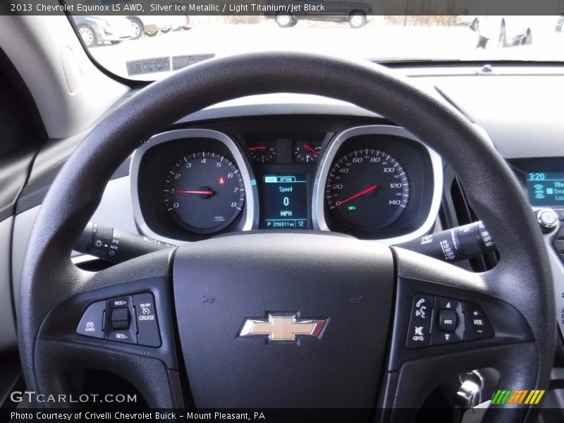 Silver Ice Metallic / Light Titanium/Jet Black 2013 Chevrolet Equinox LS AWD