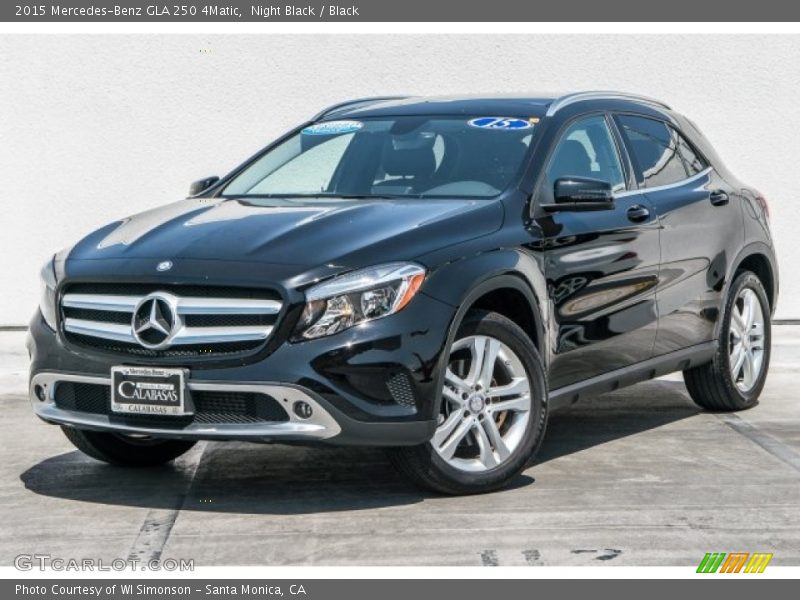 Night Black / Black 2015 Mercedes-Benz GLA 250 4Matic