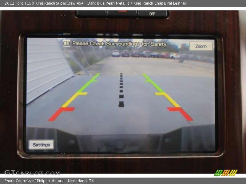 Dark Blue Pearl Metallic / King Ranch Chaparral Leather 2012 Ford F150 King Ranch SuperCrew 4x4