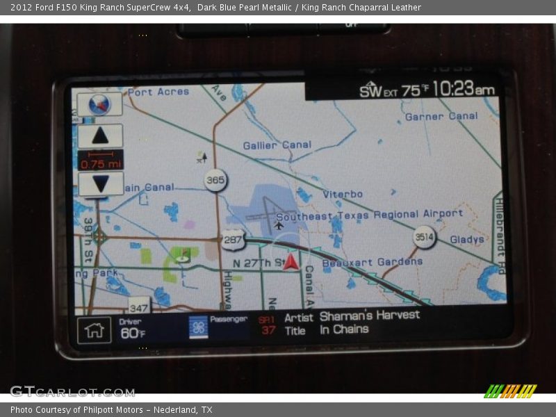 Dark Blue Pearl Metallic / King Ranch Chaparral Leather 2012 Ford F150 King Ranch SuperCrew 4x4