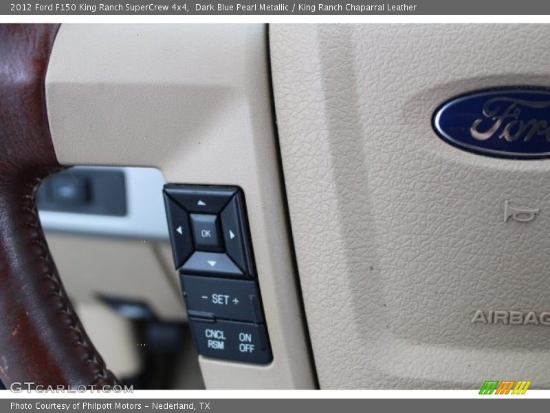Dark Blue Pearl Metallic / King Ranch Chaparral Leather 2012 Ford F150 King Ranch SuperCrew 4x4