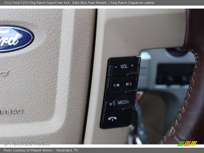Dark Blue Pearl Metallic / King Ranch Chaparral Leather 2012 Ford F150 King Ranch SuperCrew 4x4