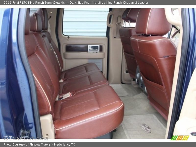 Dark Blue Pearl Metallic / King Ranch Chaparral Leather 2012 Ford F150 King Ranch SuperCrew 4x4