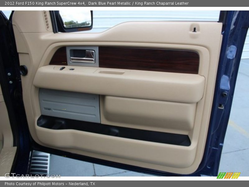 Dark Blue Pearl Metallic / King Ranch Chaparral Leather 2012 Ford F150 King Ranch SuperCrew 4x4
