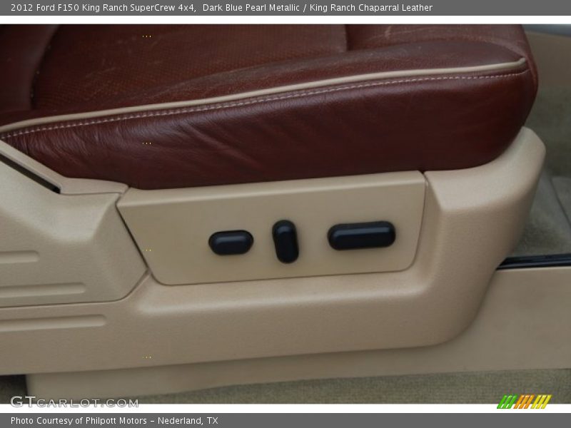 Dark Blue Pearl Metallic / King Ranch Chaparral Leather 2012 Ford F150 King Ranch SuperCrew 4x4