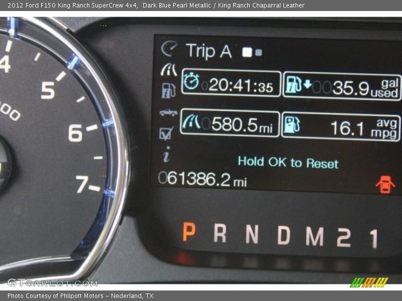Dark Blue Pearl Metallic / King Ranch Chaparral Leather 2012 Ford F150 King Ranch SuperCrew 4x4