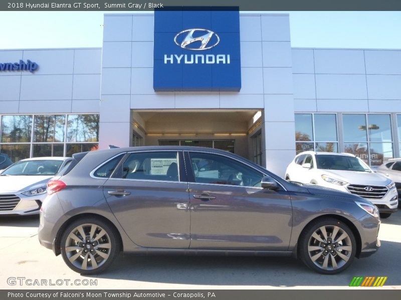 Summit Gray / Black 2018 Hyundai Elantra GT Sport