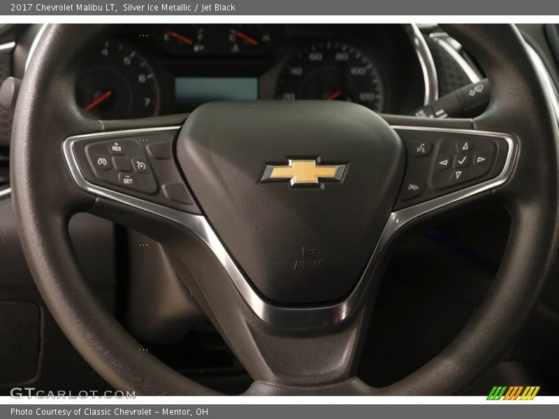 Silver Ice Metallic / Jet Black 2017 Chevrolet Malibu LT