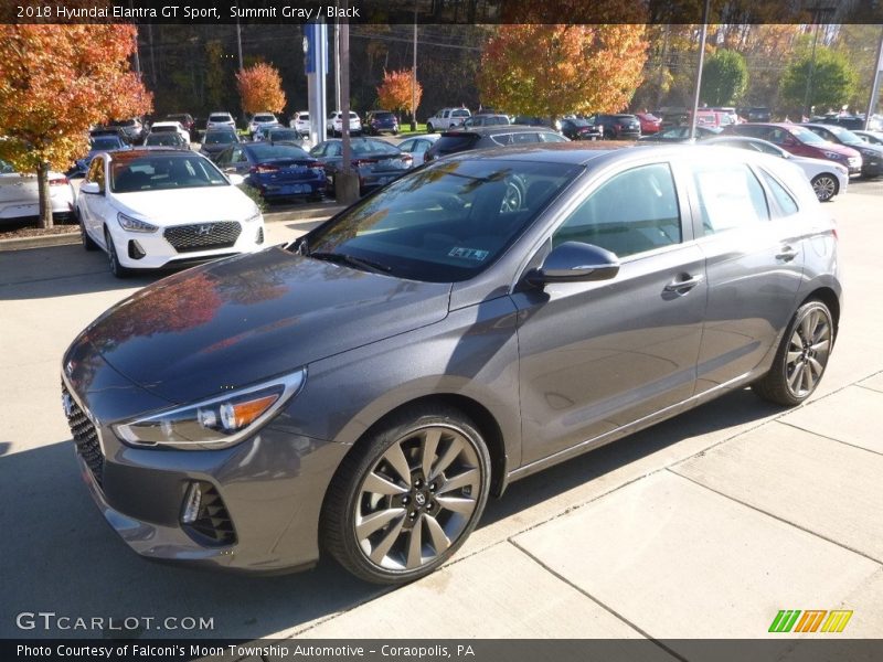 Summit Gray / Black 2018 Hyundai Elantra GT Sport