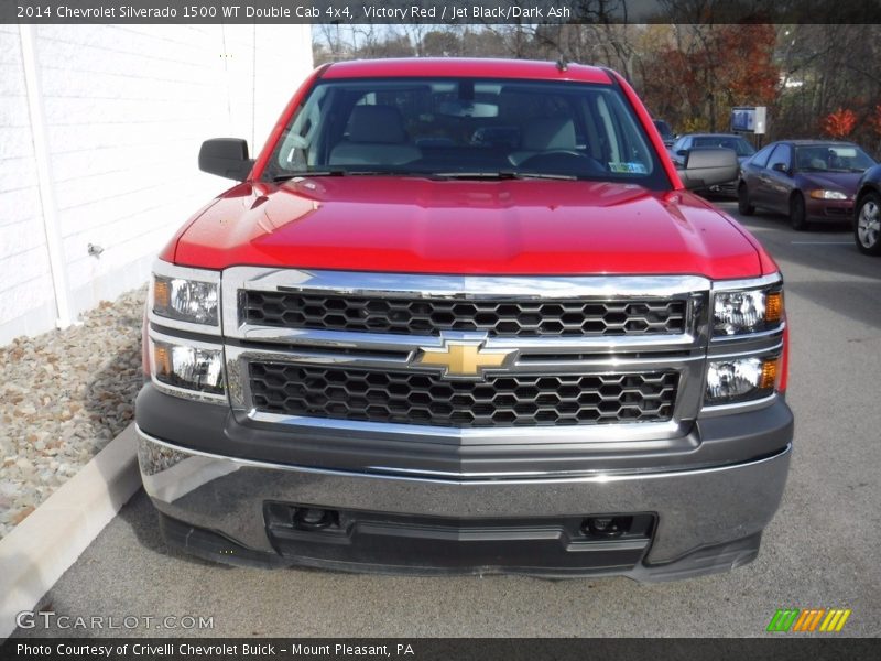 Victory Red / Jet Black/Dark Ash 2014 Chevrolet Silverado 1500 WT Double Cab 4x4