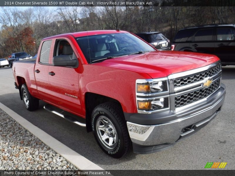 Victory Red / Jet Black/Dark Ash 2014 Chevrolet Silverado 1500 WT Double Cab 4x4