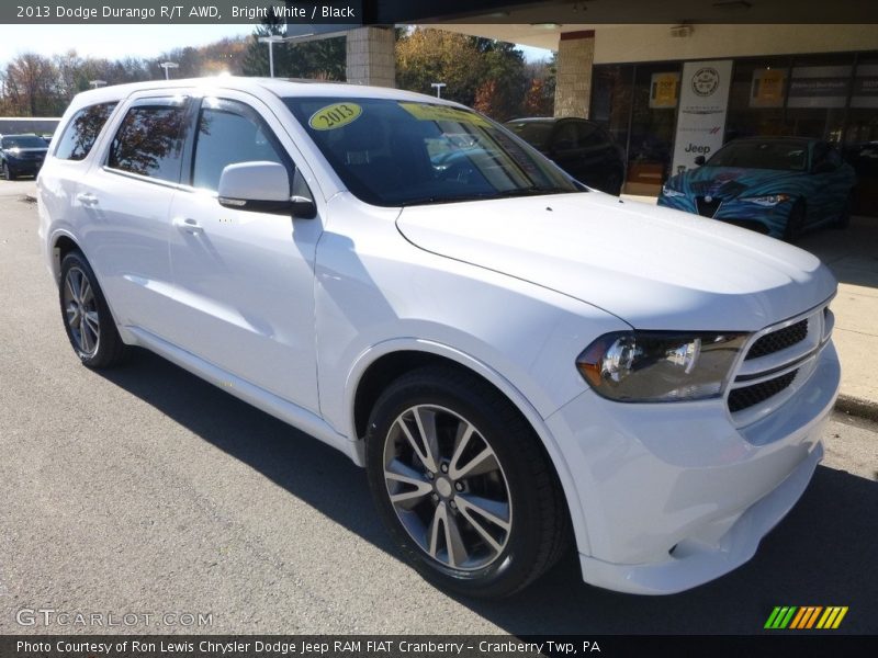 Bright White / Black 2013 Dodge Durango R/T AWD