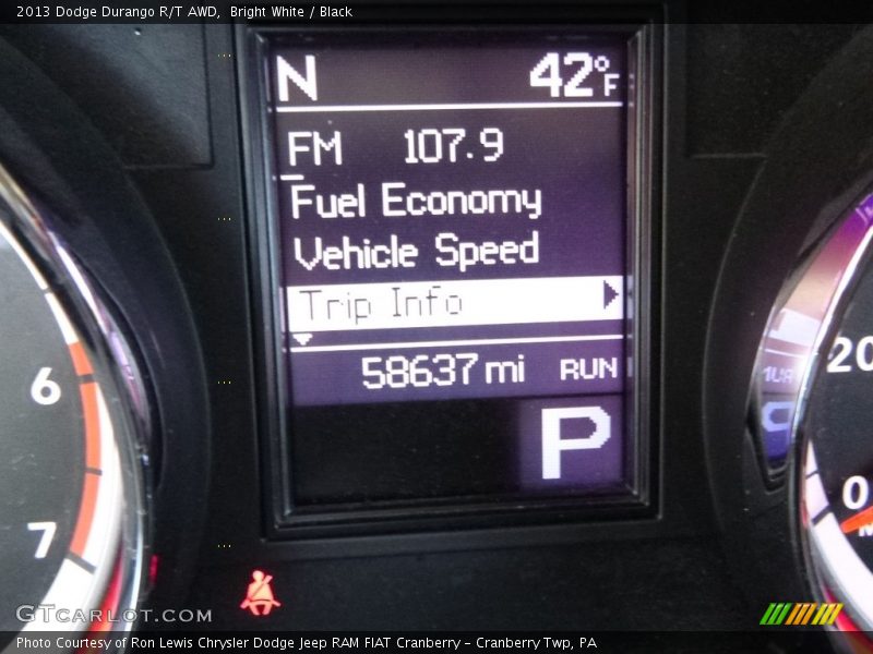 Bright White / Black 2013 Dodge Durango R/T AWD