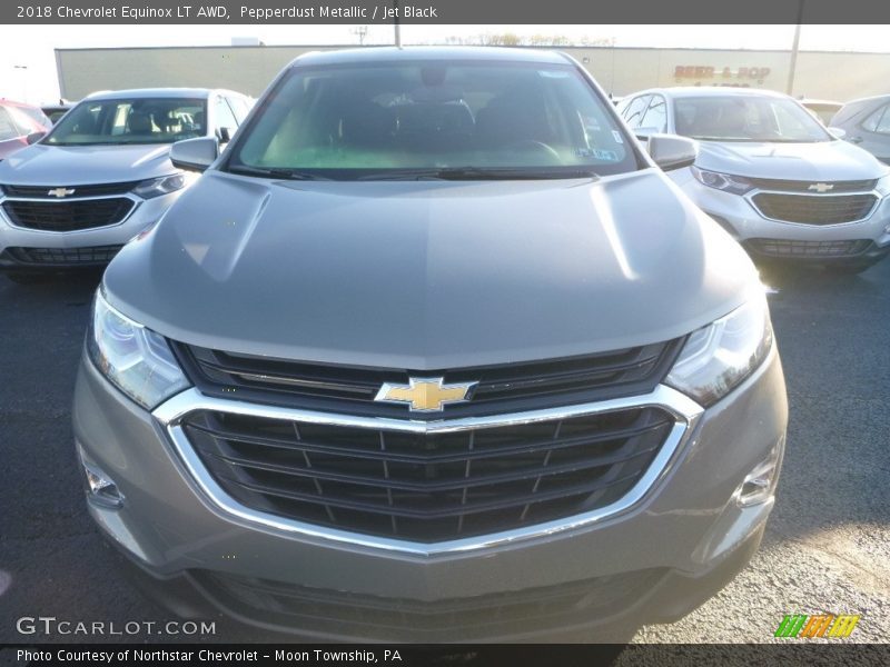 Pepperdust Metallic / Jet Black 2018 Chevrolet Equinox LT AWD