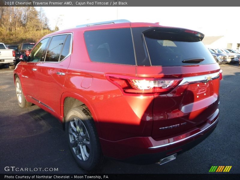 Cajun Red Tintcoat / Jet Black 2018 Chevrolet Traverse Premier AWD