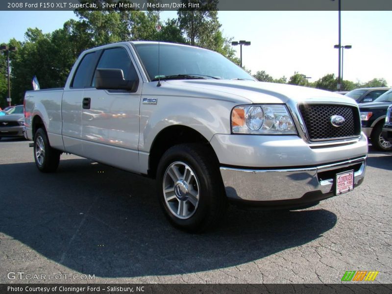 Silver Metallic / Medium/Dark Flint 2008 Ford F150 XLT SuperCab