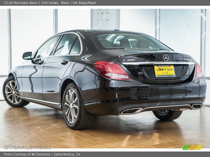 Black / Silk Beige/Black 2018 Mercedes-Benz C 300 Sedan
