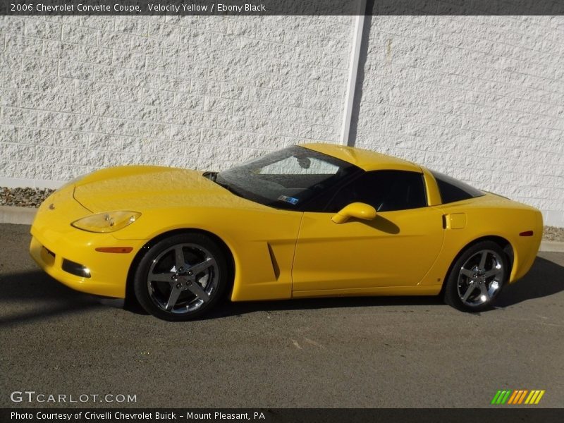 Velocity Yellow / Ebony Black 2006 Chevrolet Corvette Coupe