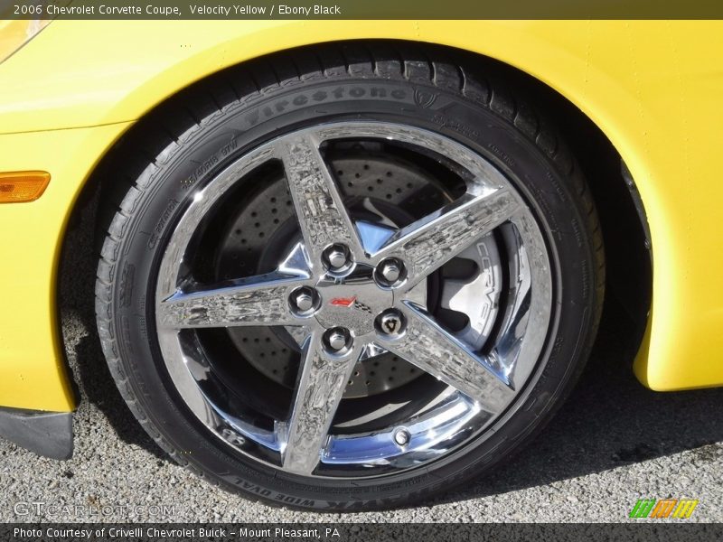 Velocity Yellow / Ebony Black 2006 Chevrolet Corvette Coupe