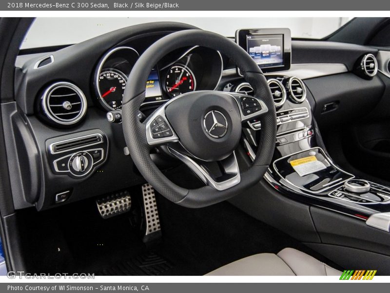 Black / Silk Beige/Black 2018 Mercedes-Benz C 300 Sedan