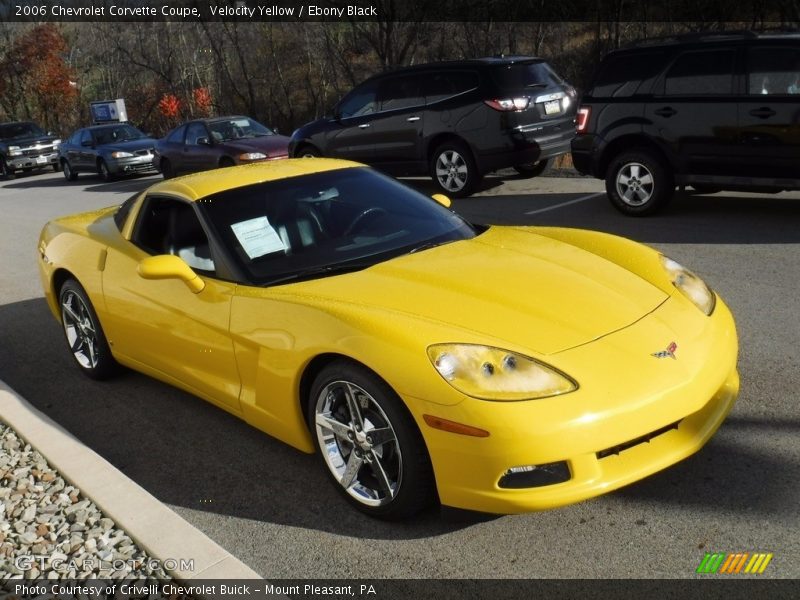 Velocity Yellow / Ebony Black 2006 Chevrolet Corvette Coupe