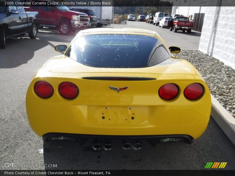 Velocity Yellow / Ebony Black 2006 Chevrolet Corvette Coupe