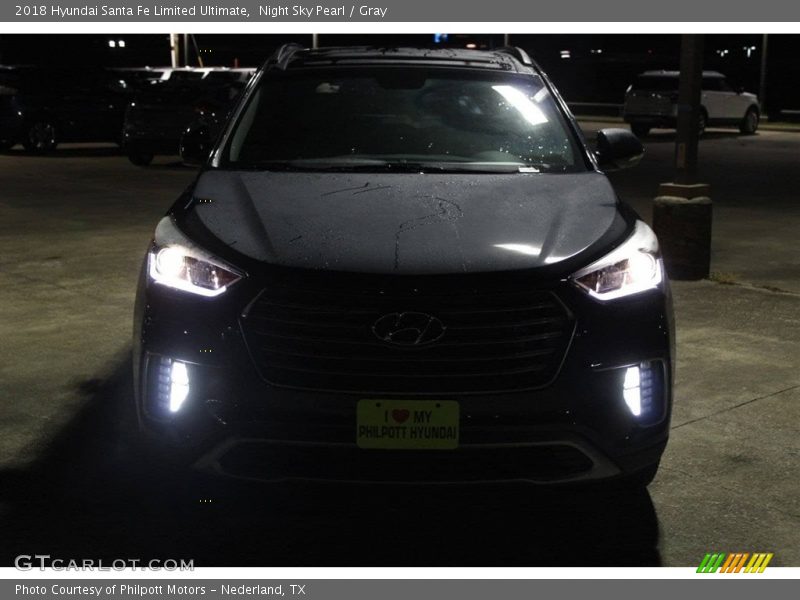 Night Sky Pearl / Gray 2018 Hyundai Santa Fe Limited Ultimate