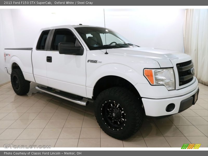 Oxford White / Steel Gray 2013 Ford F150 STX SuperCab