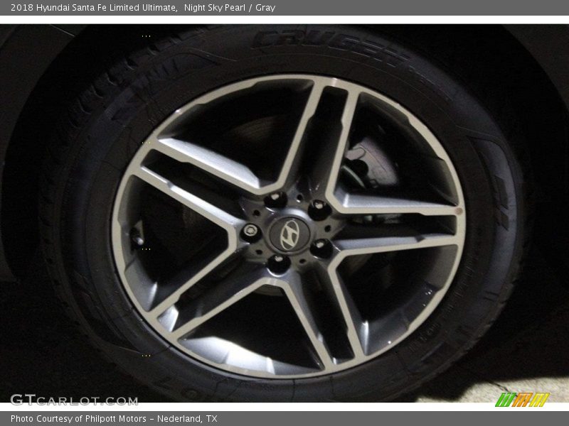 Night Sky Pearl / Gray 2018 Hyundai Santa Fe Limited Ultimate