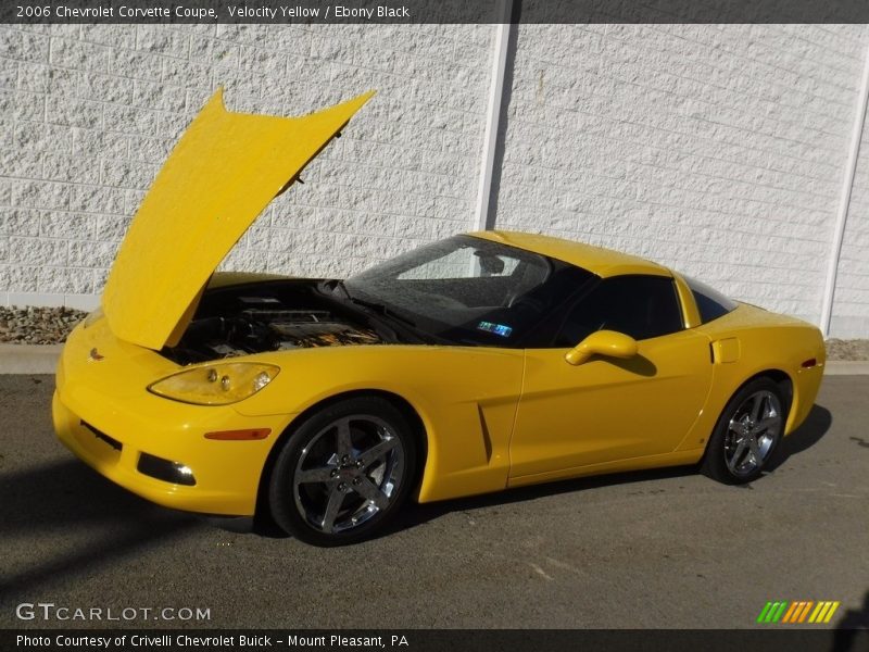 Velocity Yellow / Ebony Black 2006 Chevrolet Corvette Coupe
